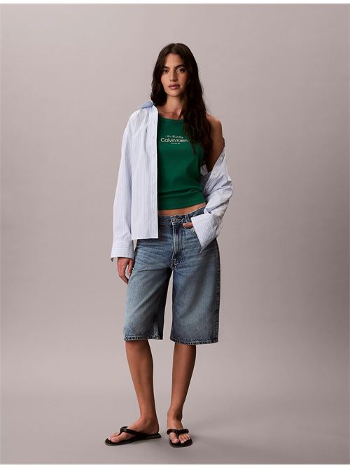 contour 2x2 rib graphic tank CALVIN KLEIN JEANS | LV047F816GL4G